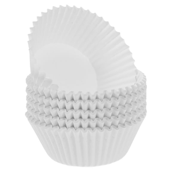 Raindrops 100 Pcs White Paper Cupcake Liners for Baking Muffins Desserts Nonstick Smooth Baking Cups