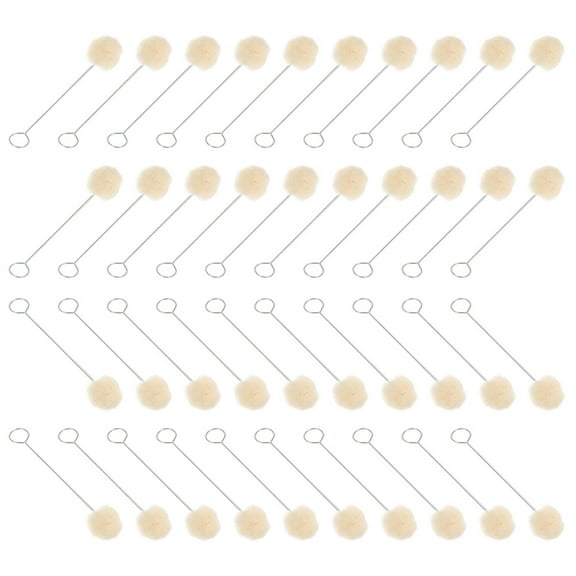 Raindrops 100 Pcs Wool Dauber Assorted Colors Iron Handle for Dyeing Crafting Projects and Art Supplies