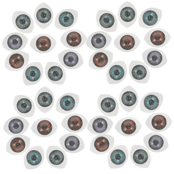 Raindrops 100Pack Hemisphere Eyeballs Assorted Color Fake Eye Balls Decoration