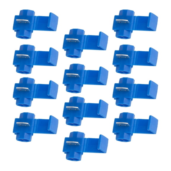 Raindrops 100Pcs Wire Connector Terminal Block Blue Quick Splice Snap Connector for Home Wiring