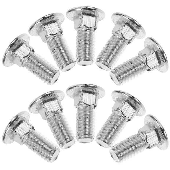 Raindrops 100pcs Carriage Bolts Screws Carbon Steel Round Head Round Neck Fully Threaded Zinc Plated Bolts Screws For Carriages Shelving Hardware Kit