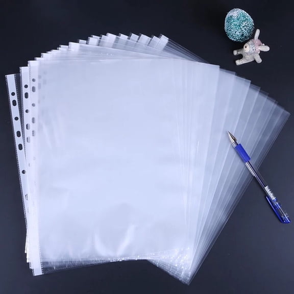 FOMIYES Transparent Sheet Protector 100Pcs Non-Static for Home Office Use