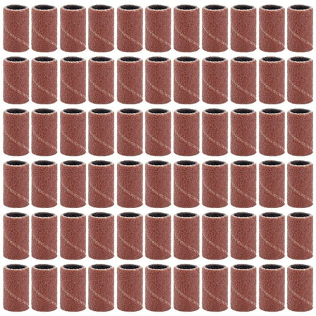Raindrops 100pcs Cylindrical Grinding Heads Abrasive Sleeves Sanding Bands for Nail Drill Manicure Tools