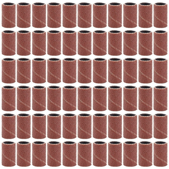 Raindrops 100pcs Cylindrical Grinding Heads Abrasive Sleeves Sanding Bands for Nail Drill Manicure Tools