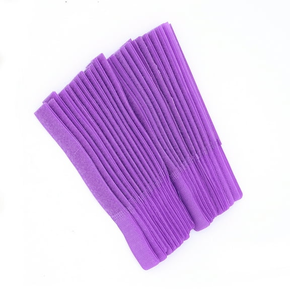 Raindrops 100pcs Nylon Cable Straps Cable Tie Wraps Keeper Charging Cable Wrapper For Work and Travel Earphone Wrap Winder Wire Ties Cord Organizer (Purple)