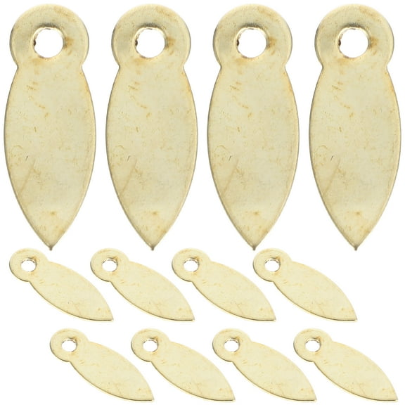 HONMEET Iron Turn Button 100Pcs 0.98X0.35X0.04In Golden For Picture Frame Clips Back