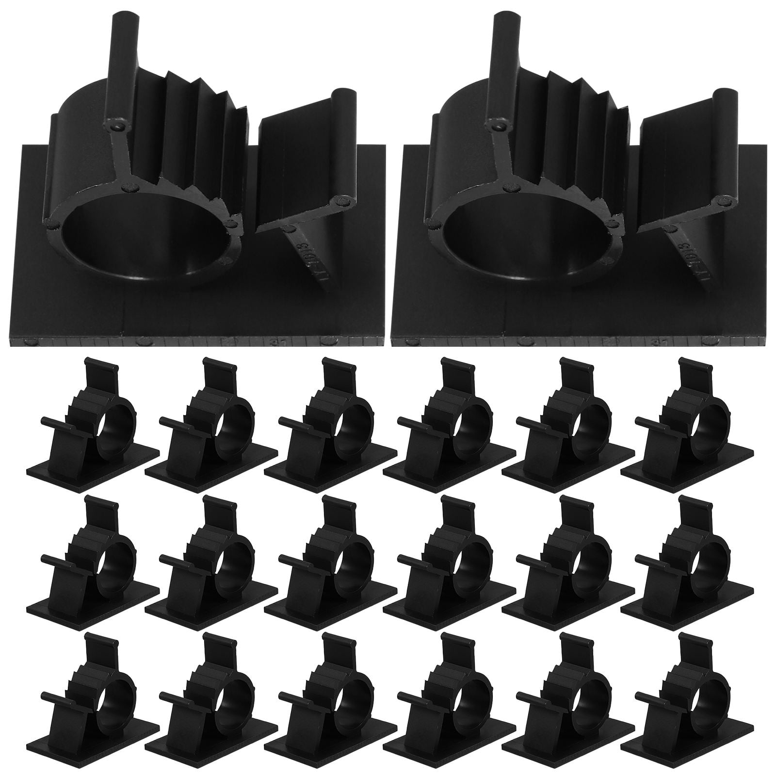Raindrops 100pcs Plastic Cord Clips Adhesive Wire Management Clamps Cable Holders Hanger For Desk And Wall Easy Installation