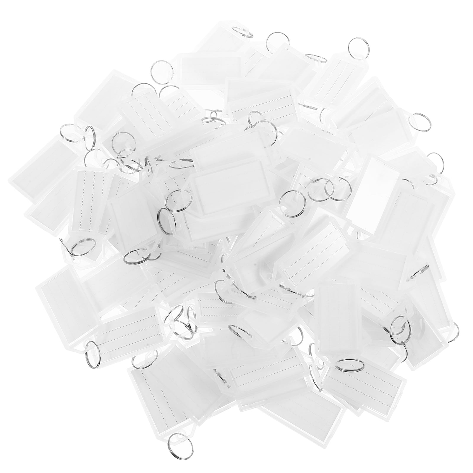 Raindrops 100pcs Plastic Key Tags Label Container Id Luggage Tag Key ...