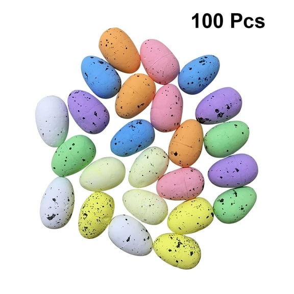 Raindrops 100pcs Quail Eggs Colorful Easter Artifical Bird Eggs DIY Photo Prop (3cm, Assorted Color)