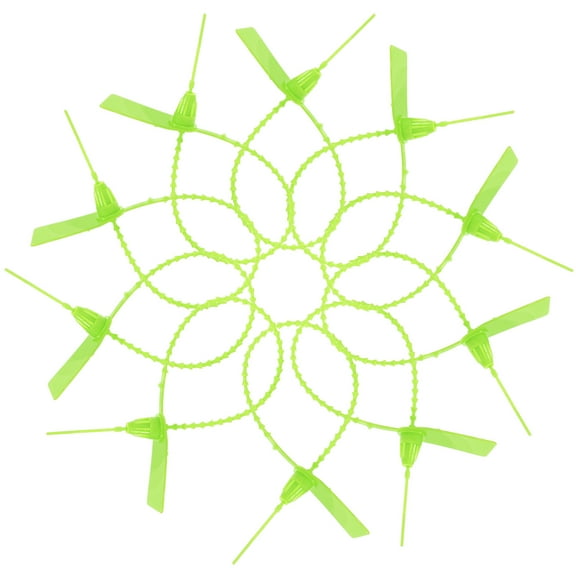 Raindrops 100pcs Releasable Cable Ties PP Green Securing Wires Indoor Use General Users