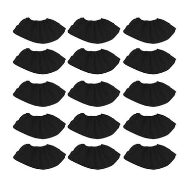 Raindrops 100pcs Shoe Covers Boot Covers - Waterproof Shoe Protectors - Black - Size Large