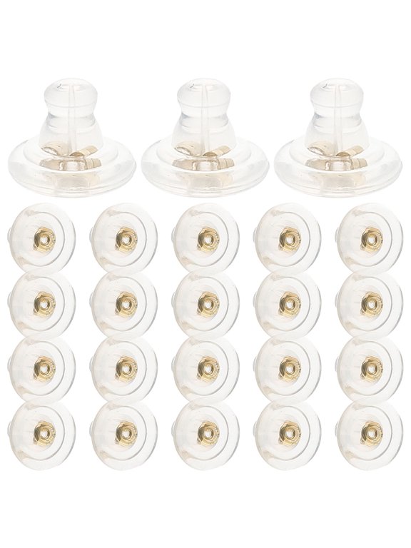 Raindrops 100pcs Silicone Earring Backs for Secure Fit, Jewelry Accessories, Earring Stoppers for Comfort and Durability