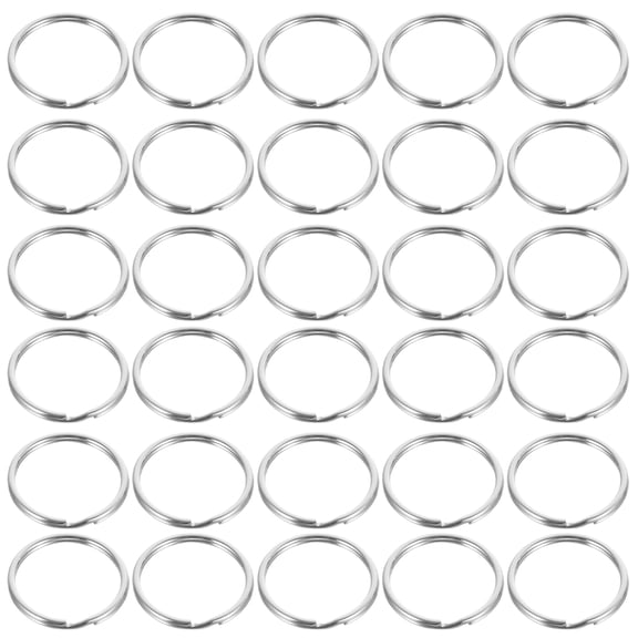 Raindrops 100pcs Stainless Steel Key Rings Round Keychain for Car Keys DIY Use