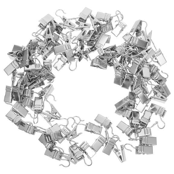 Raindrops 100pcs Stainless Steel Light Clips Outside String Lights Clips Hanging Photo Camping Tents Arts Crafts Display Curtain Hooks Drapes Clip