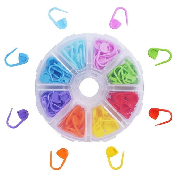 Raindrops 104 Pcs Crochet Markers Row Counter Stitch for Crocheting Knit