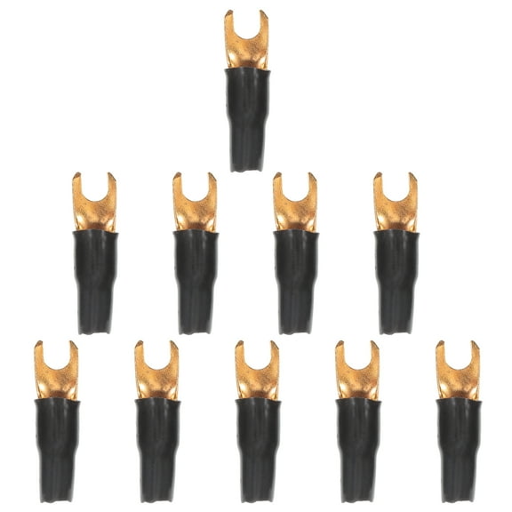 Raindrops 10PCS Car Audio Electrical Connectors Spade Terminals Speaker Wire Amplifier Wiring Terminals Quick Connect Terminals for Car Audio Systems