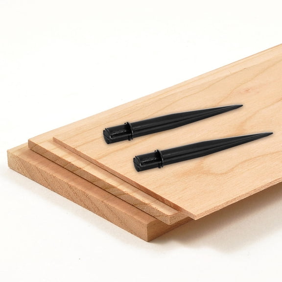 Raindrops 10Pack Yard Light Stakes Black Plastic Ground Spikes for Outdoor Garden Lamp Holders