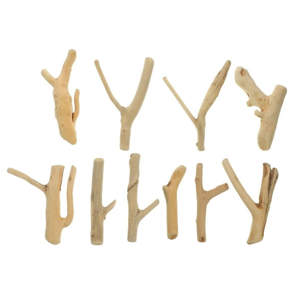 Raindrops 10Pcs Aquarium Decor Ornaments Driftwood for Aquarium Freshwater 5.1In