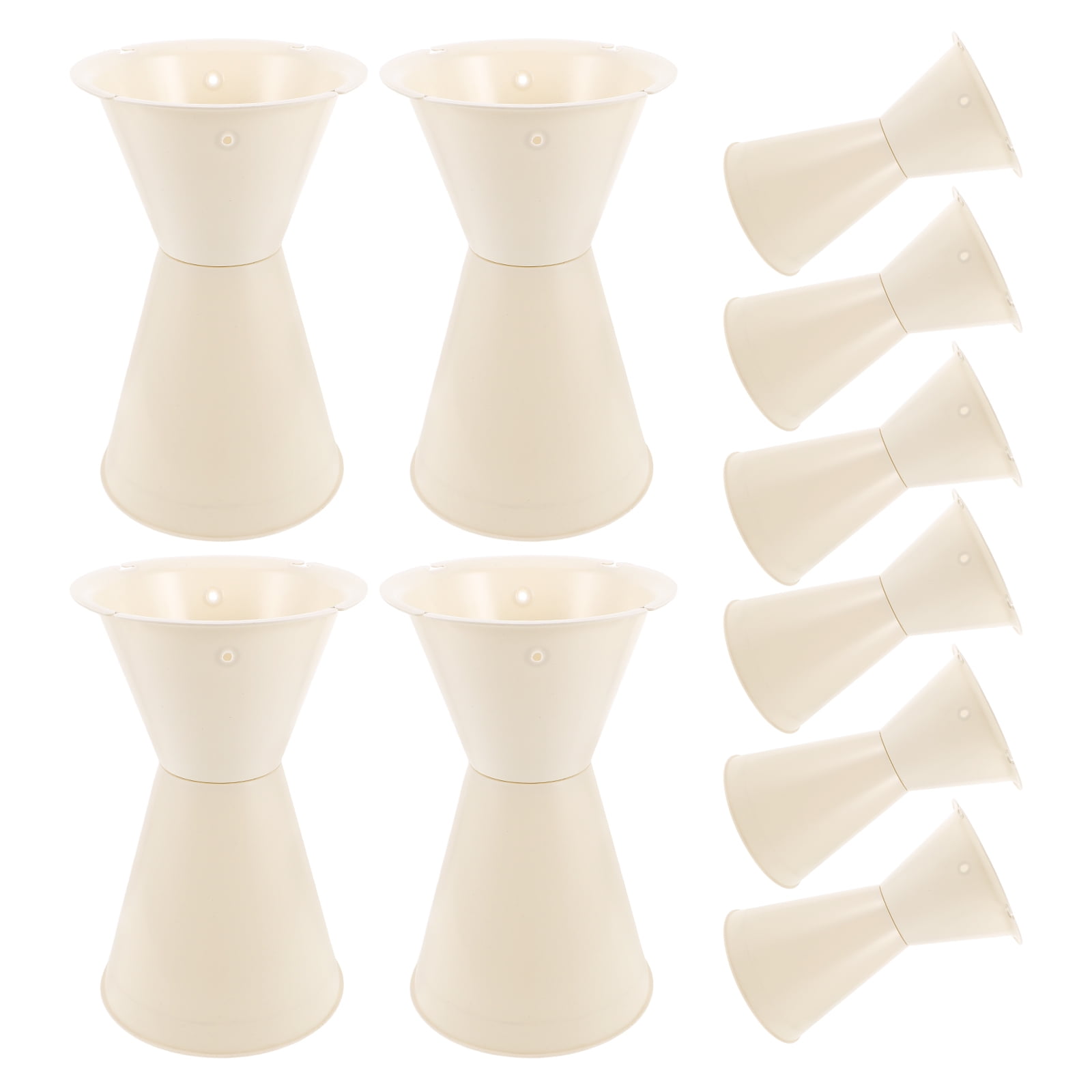FOMIYES White Plastic Portable Flower Bouquet Insert for Floral Arrangements and Decorative Use