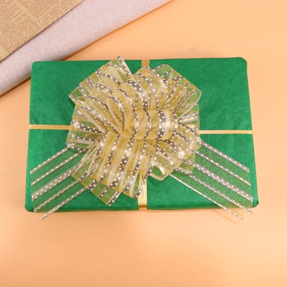 Raindrops 10Pcs Bows for Wedding Decoration Pull Bows with Delicate Pattern