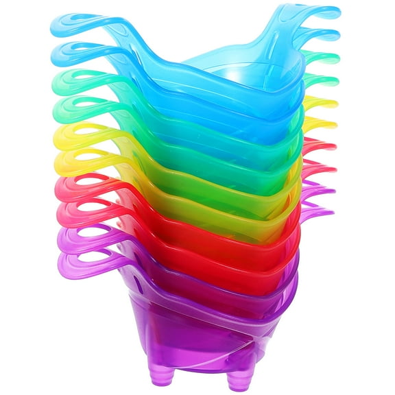 Raindrops 10Pcs Cake Cups Muffin Cups Assorted Color Plastic Round Baking Tool Home Use