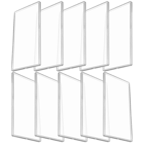 Raindrops Banknotes Case Transparent Collectors Home Use 10Pcs 6.42X3.27X0.24In