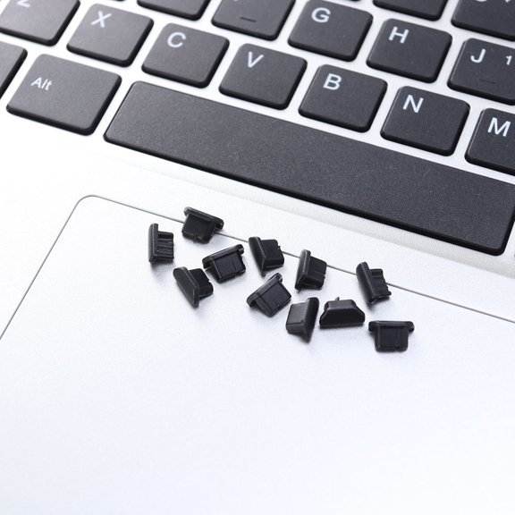 Raindrops 10Pcs Dust Plugs for Phones Plastic Charging Port Protectors Black 7 8 Plus