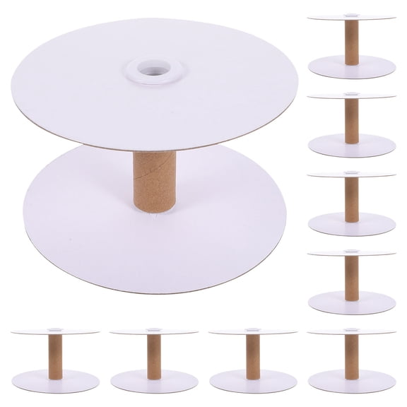 FOMIYES 10Pcs Embroidery Weaving Bobbins Multi Color Convenient Sewing Spools for Craft Projects
