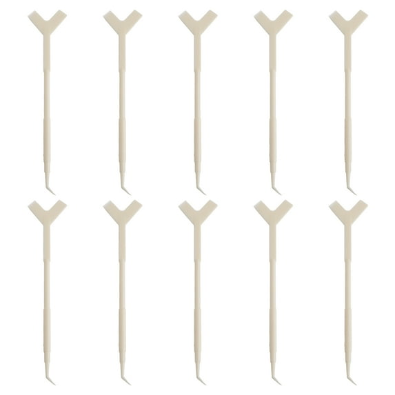 Raindrops 10-Piece Eyelash Lift Brush Comb and Perm Tool Set, White, Reusable for Professional Salon and Home Use