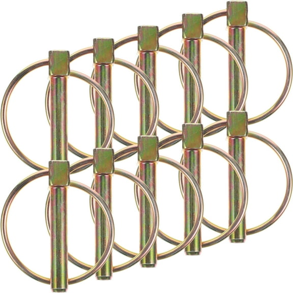 Raindrops Durable Alloy Pin Set with Rings for Farm Tractors and Industry Quick Release Applications 10 Pcs