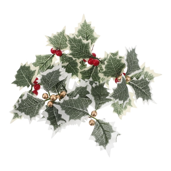 Raindrops 10Pcs Faux Evergreen Stems With Green Color For Home Decoration 11.8X7.9X0.8in