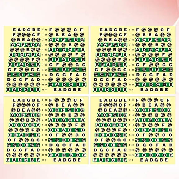 Raindrops 10Pcs Guitar Fretboard Note Map Sticker Transparent Durable for Acoustic Electric Guitar