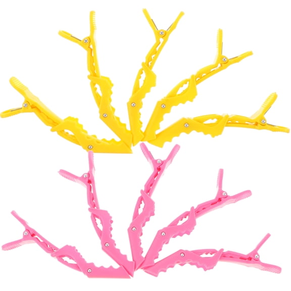 Raindrops 10Pcs Hair Partition Clips Assorted Colors Sectioning Tool for Firm Hold Without Hair Damage