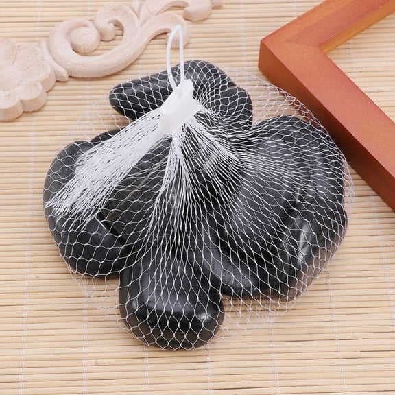 Raindrops Painting Rocks and Stones Black Assorted Shapes Ready to Paint for Decor 10Pcs