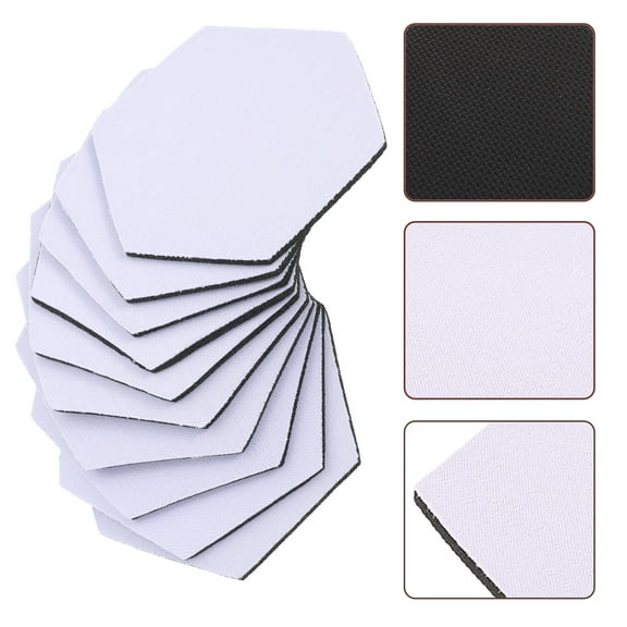 Raindrops Coasters for Sublimation Blank Cup Mats Rubber 10Pcs Heat Transfer