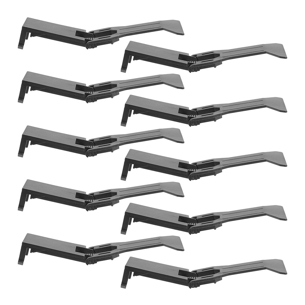 Register Sign Clips Raindrops 10pcs Universal Cash Register Clip Black Plastic Money Drawer ...