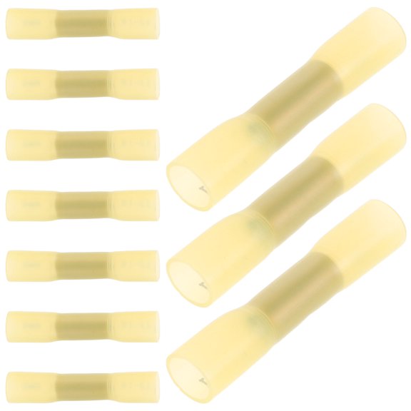 FOMIYES Heat Shrink Terminals High Insulation Efficiency Yellow Copper Connectors