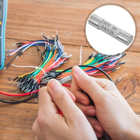 Raindrops 6A 250V Ceramic Fuse for Multimeter - Electrical Replacement, Easy to Install, Home Use