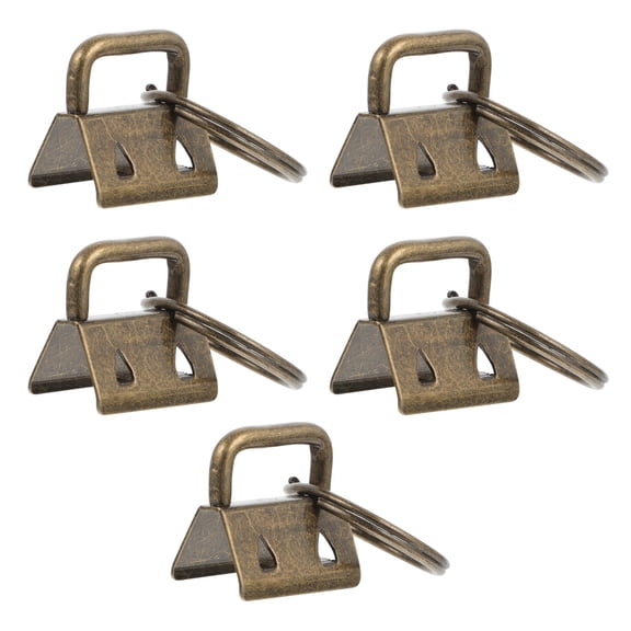 Raindrops 10Pcs Jewelry Cord Ends Clip Metal Dark Brown DIY Handbag Fasteners