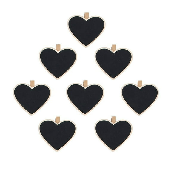 Raindrops 10Pcs Black Mini Wooden Blackboard with Clip for General Users in Home