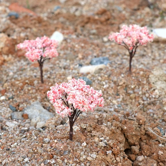 Raindrops 10Pcs Model Landscape Tree Trunk Shape Metal for and Miniature Scenes