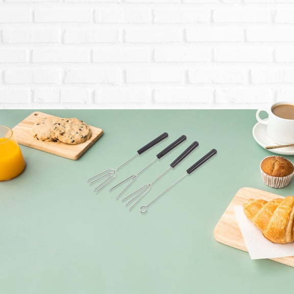 Raindrops 10Pcs Multi Color Cheese Dipping Forks for DIY Chocolate and Candy Making