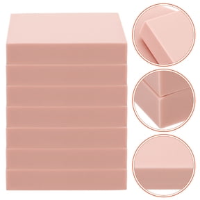 SHOWERORO Soft Rubber Block Rubber Blocks Pink 10Pcs