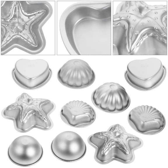 Raindrops DIY Bath Ball Mold Silver Aluminum Alloy Multi-Purpose 10Pcs