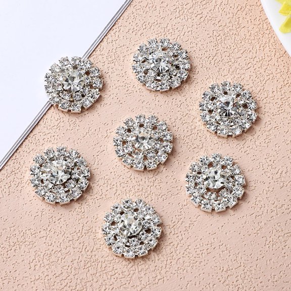 Raindrops 10pcs Rhinestones Embellishments Flatback for Handmade Metal Barrettes and Crafting Supplies