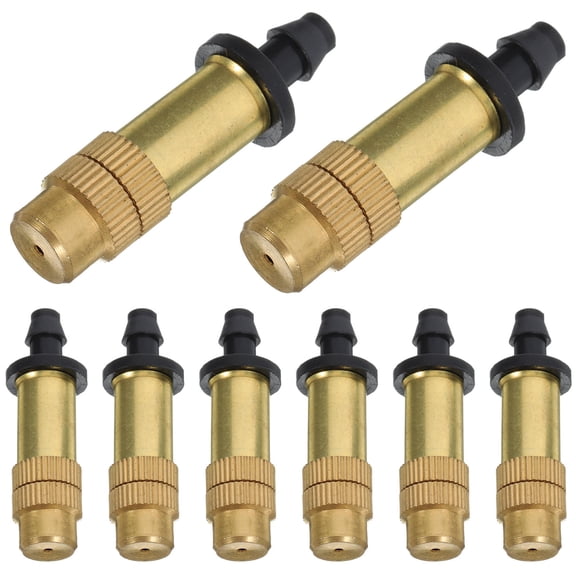 Raindrops 10Pcs Professional Copper Misting Nozzle Replacements for Garden Hose Watering Tool