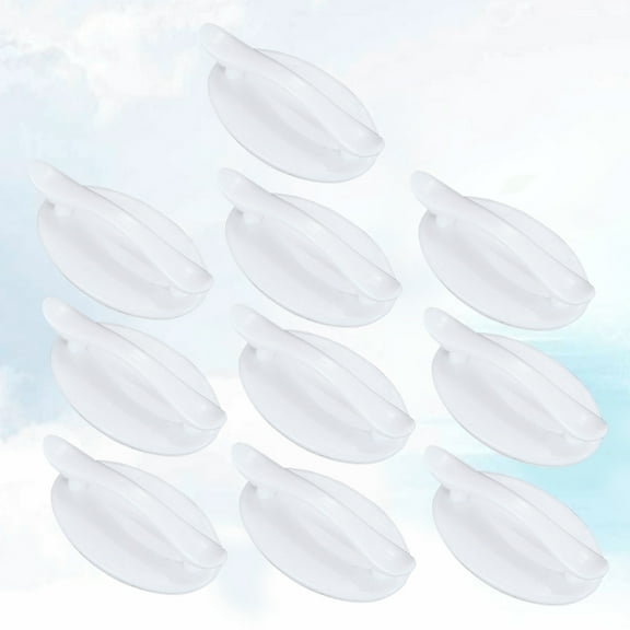 Raindrops 10Pcs Rectangular White Drawer Handle for Furniture Accessory Modern Kitchen Cabinet Hardware