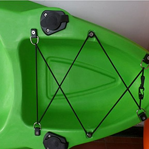 Raindrops 10Pcs Rope Insertion D-Ring Fishing Rigging Bungee for Kayak Deck Bungee Cord