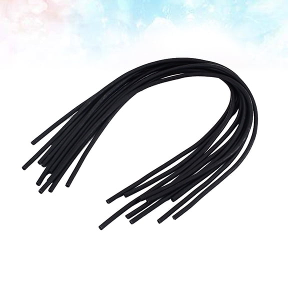 FOMIYES 10Pcs Yangqin Tube Black Rubber Dulcimer Hose Tubes for Professional Instrument Use
