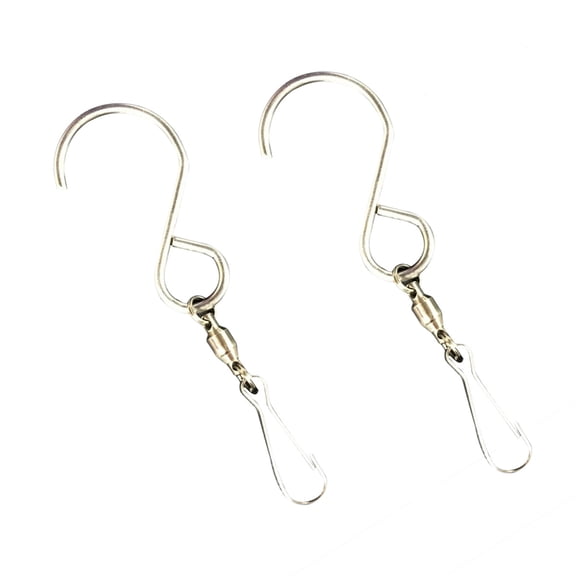 Raindrops 10Pcs S Shape Swivel Hooks 360 Degree Rotation for Home Kitchen and Office